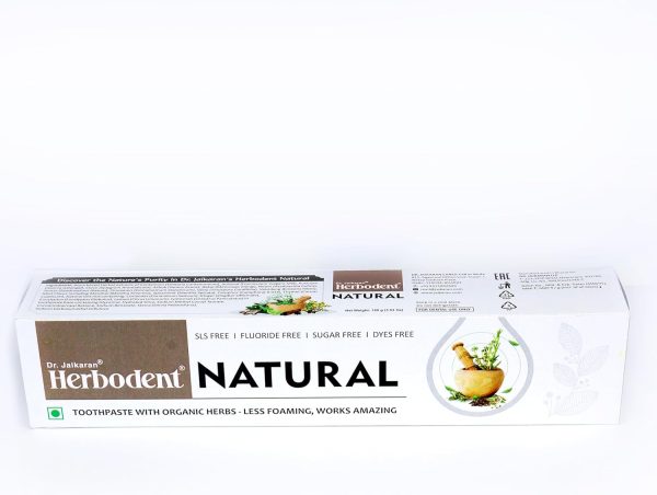 Herbodent® Natural Toothpaste 3.53 oz Pack of 2 Less Foaming SLS-Free Fluoride-Free Containing Neem Clove And More Herbs - Image 5